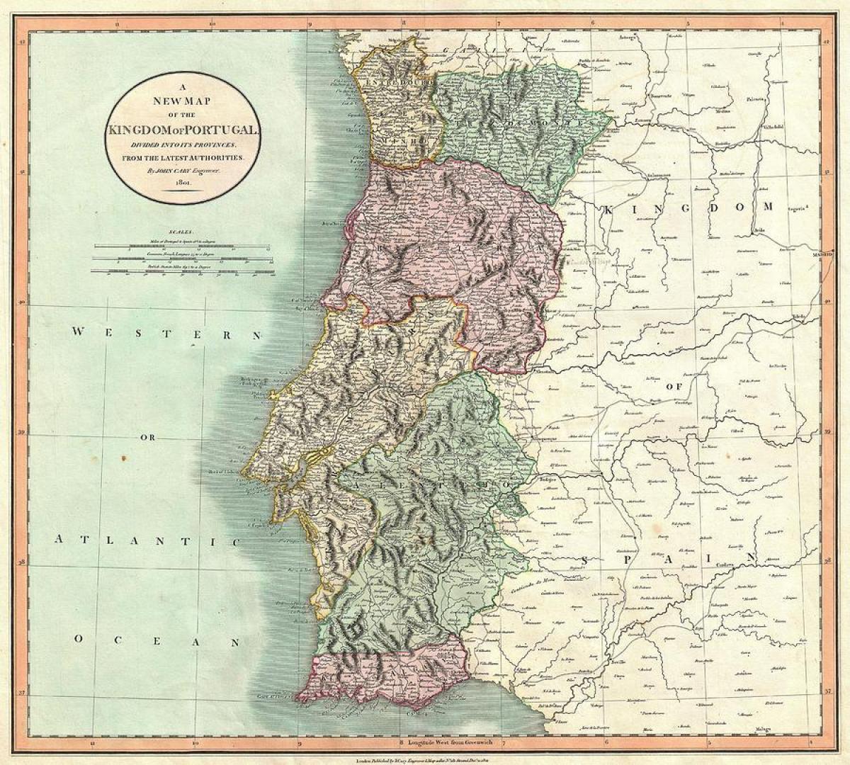 carte de vieux-Portugal