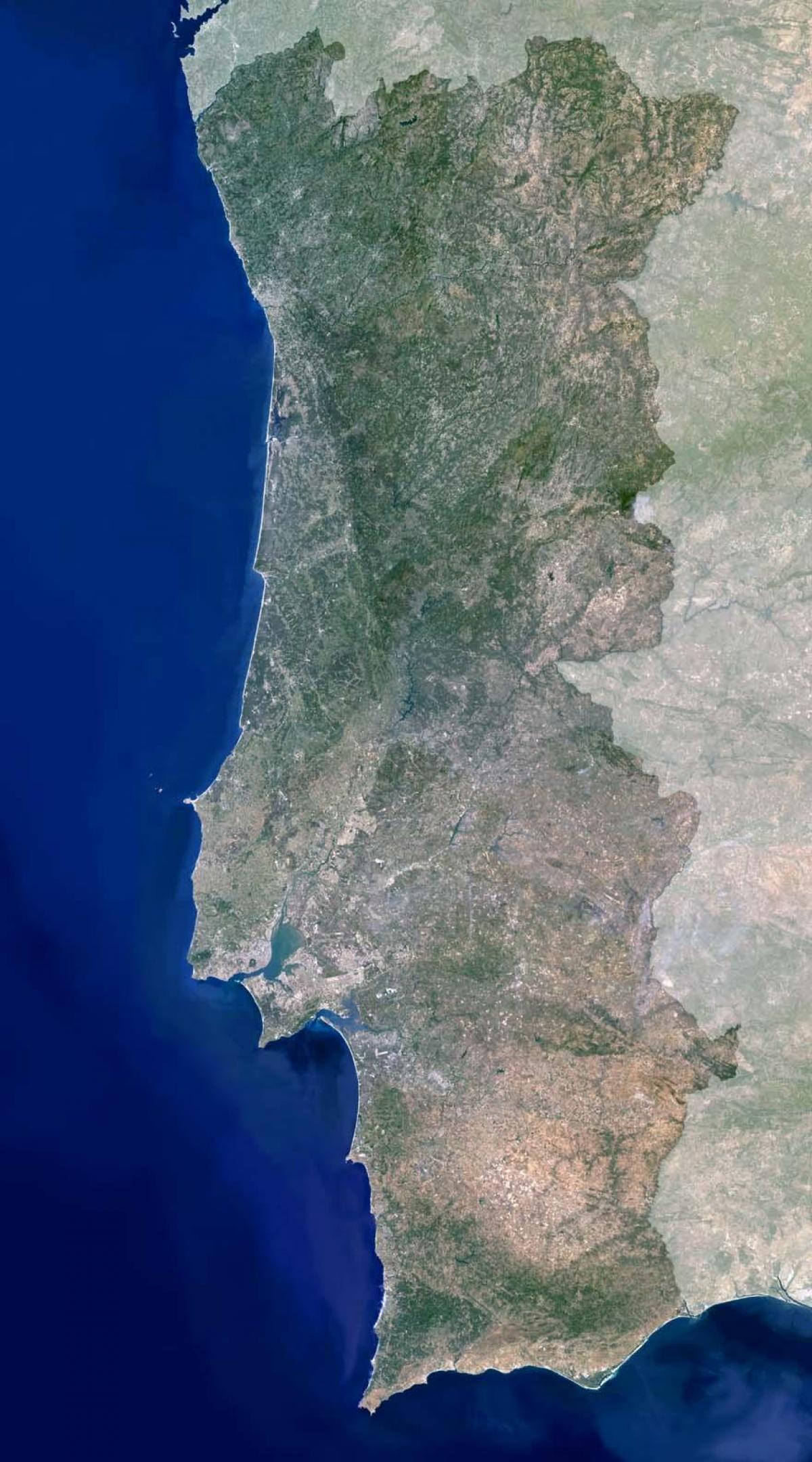 carte du Portugal par satellite