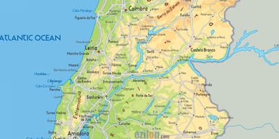 Carte du Portugal géographie