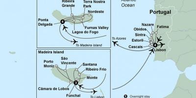 Carte des îles portugaises